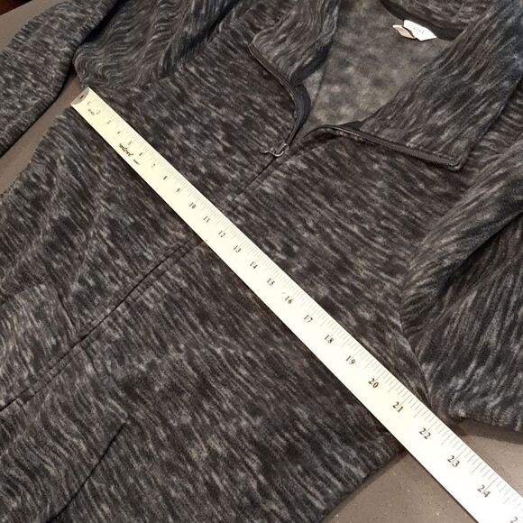 Sonoma Black and Gray Fleece Jacket - Picture 6 of 6